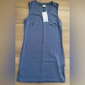 BKRIVE Womens Lt Blue V-neck mini Sleeveless Dress XS - NWT